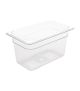 Vogue polycarbonaat bak transparant GN1/4 150mm
