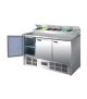 Polar RVS Pizza/Salade Counter 3-Deurs