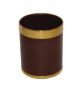 Bolero prullenbak bruin met gouden rand 10,2ltr